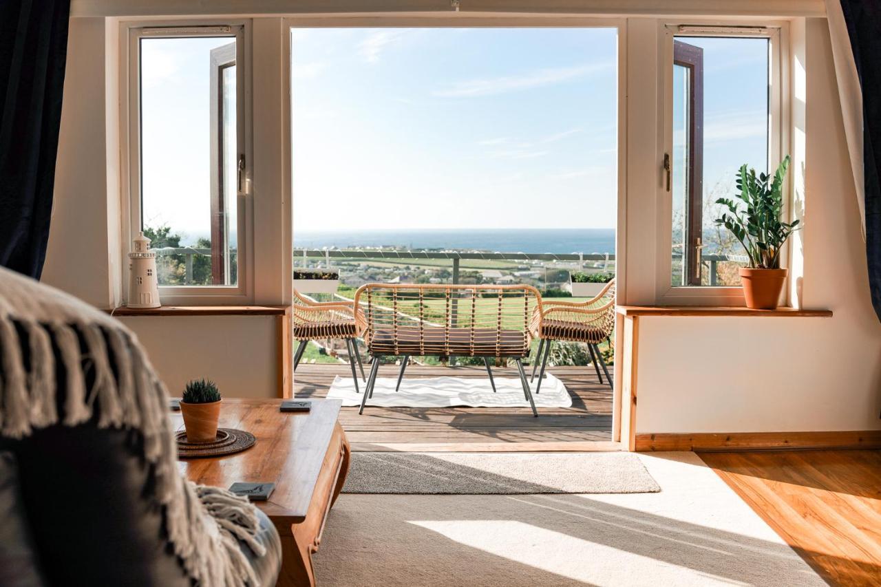 Spacious Sea-View Apt. Overlooking St Ives Bay Gwithian 外观 照片
